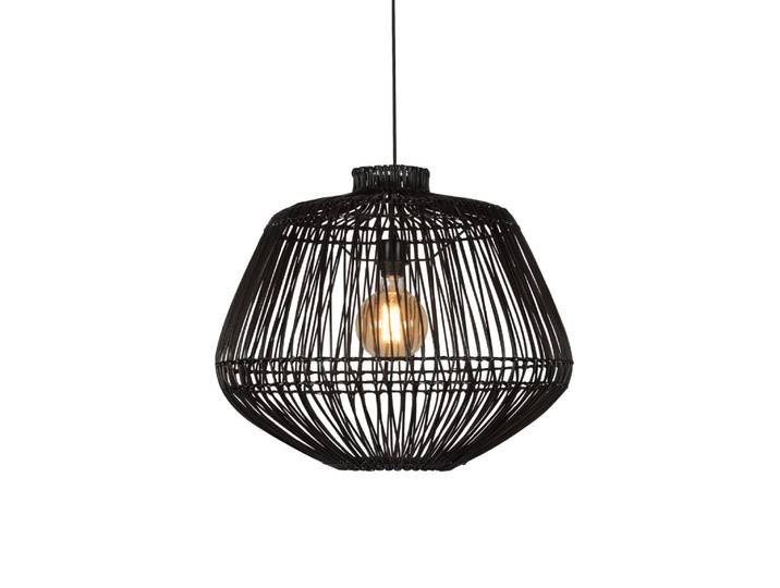 GOOD&MOJO - Lampe à suspendre Madagascar - Rotin Noir - Ø60cm Lampe à suspendre - Lampe de table à manger - Lampe de salon - Lampe de chambre à coucher - Salon