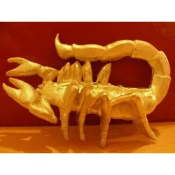 Zinngießform Skorpion, ca. 140g Reinzinn
