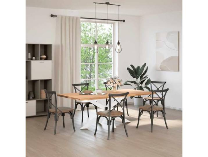 KTHLBRH Stahl Tischbein Spinnenform Weiß 150x78x72-73 cm Pulverbeschichtet, verstellbare Nivellierfüße, vorgebohrte Löcher, robuste Konstruktion