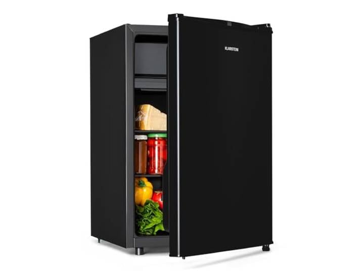 Klarstein Obsidian - réfrigérateur\, volume : 72 litres\, noir à l'intérieur et à l'extérieur\, 7 niveaux de refroidissement\, bac à légumes\, niveau sonore : 42 dB\, noir