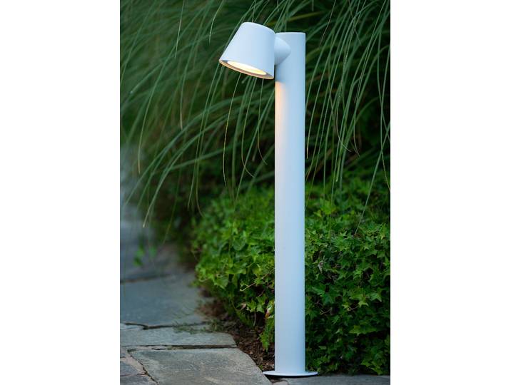 LED-Wegeleuchte Dingo 21 x 70 x 11cm Weiß/Weiß