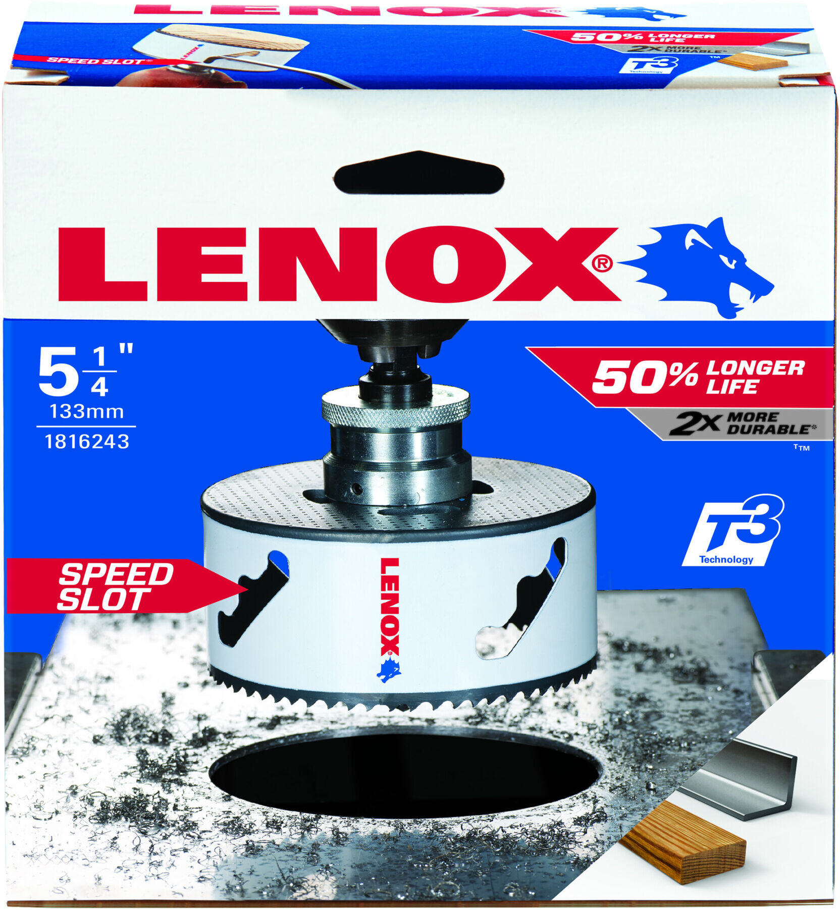 LENOX Bi-Metall Lochsäge T3 Speed Slot 133mm (1816243)