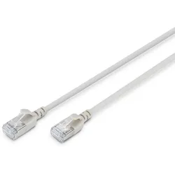 Digitus CAT 6A F-FTP Slim Patchkabel, 10 m, Grau