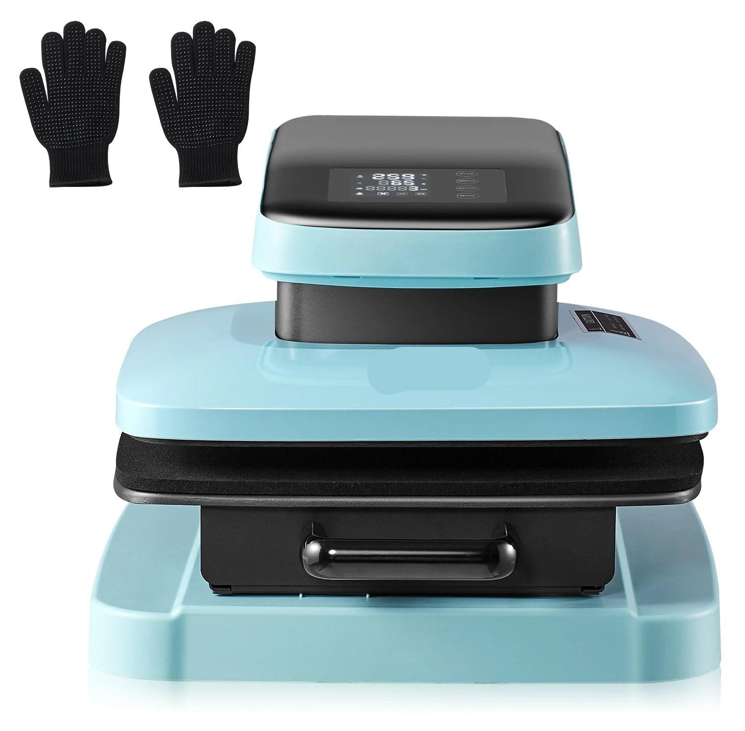 Selius Automatische warmtepers met 38x38 cm werkoppervlak voor textiel