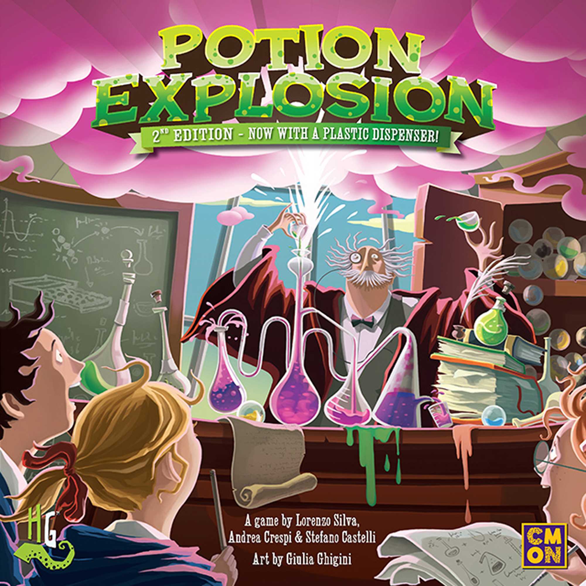 Potion Explosion 2nd Edition Board Game by Horrible Games, Ages 10+, Strategic Potion-Brewing Game with Chain Reactions and Magical Potions