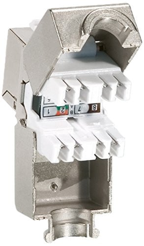Equip Set van 8 afgeschermde Cat.6A Keystone-connectoren met LSA-aansluiting