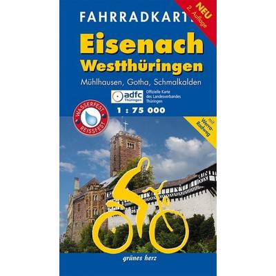 Eisenach Westthüringen Fahrradkarte, Sonstige von , Grünes Herz, 978-3-86636-082-2