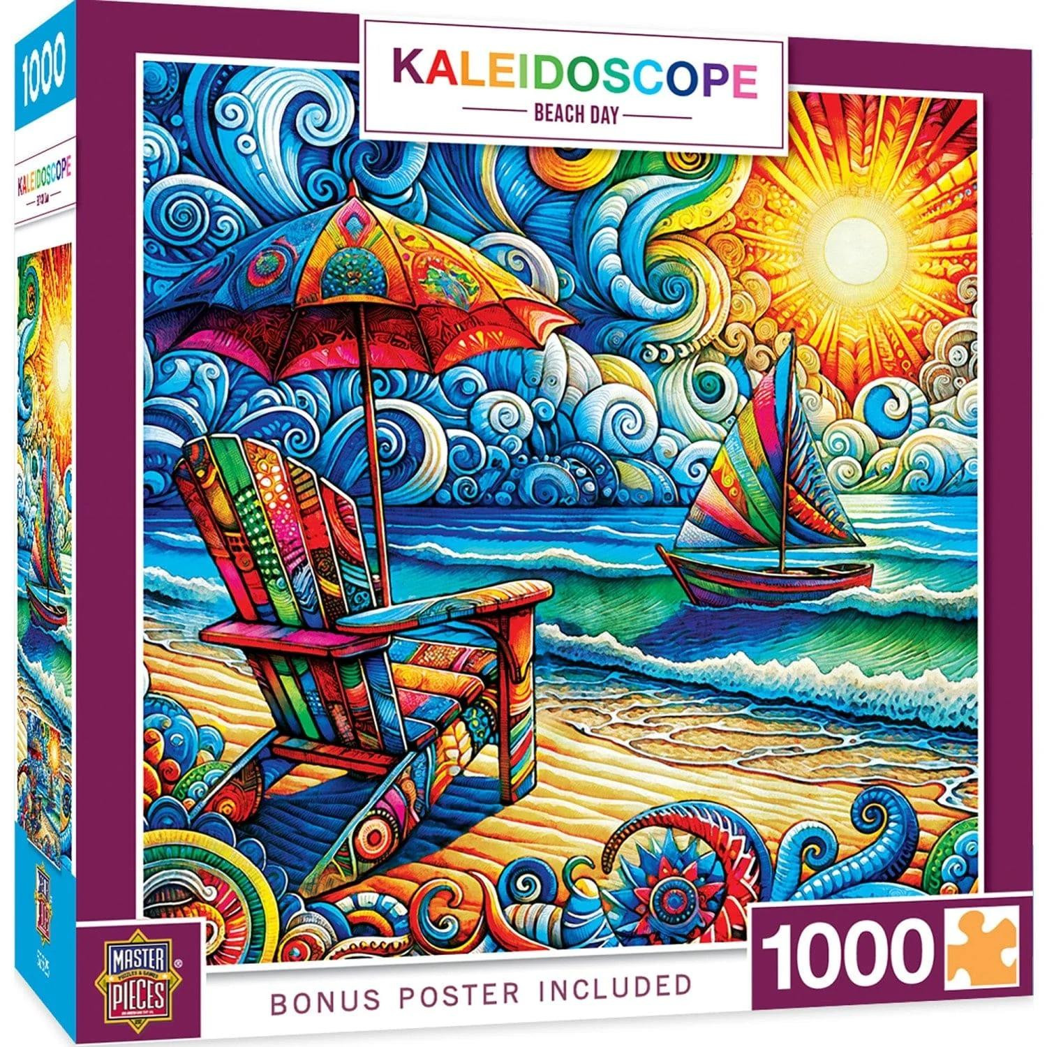 Master Pieces Puzzel 1000 stukjes Kaleidoscope Beach Day