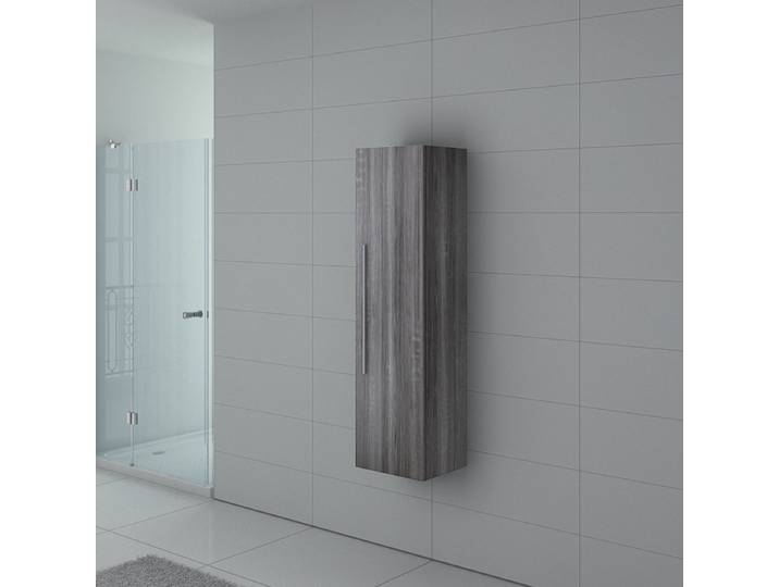 Meuble colonne PAL150CG salle de bain Chêne Gris