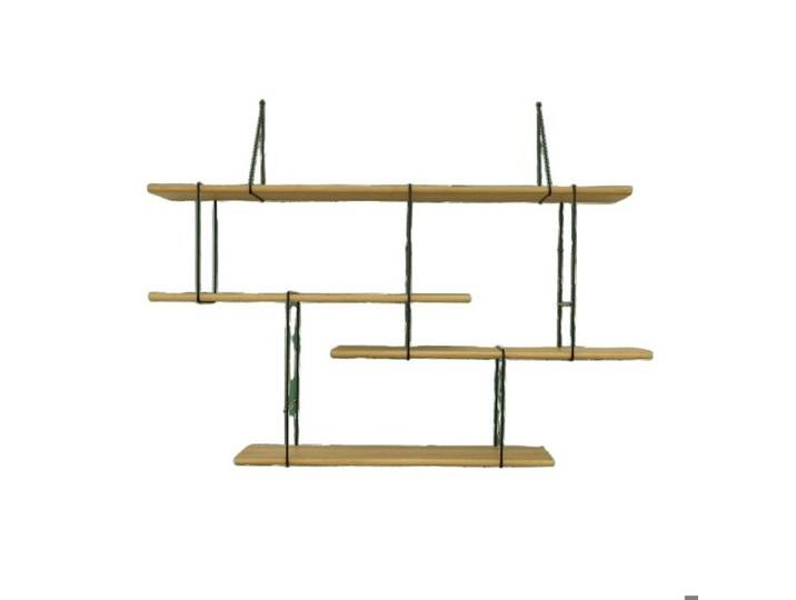 Étagère murale Studio Hausen Link shelf set 1 - oak/black - 140x96x24 cm