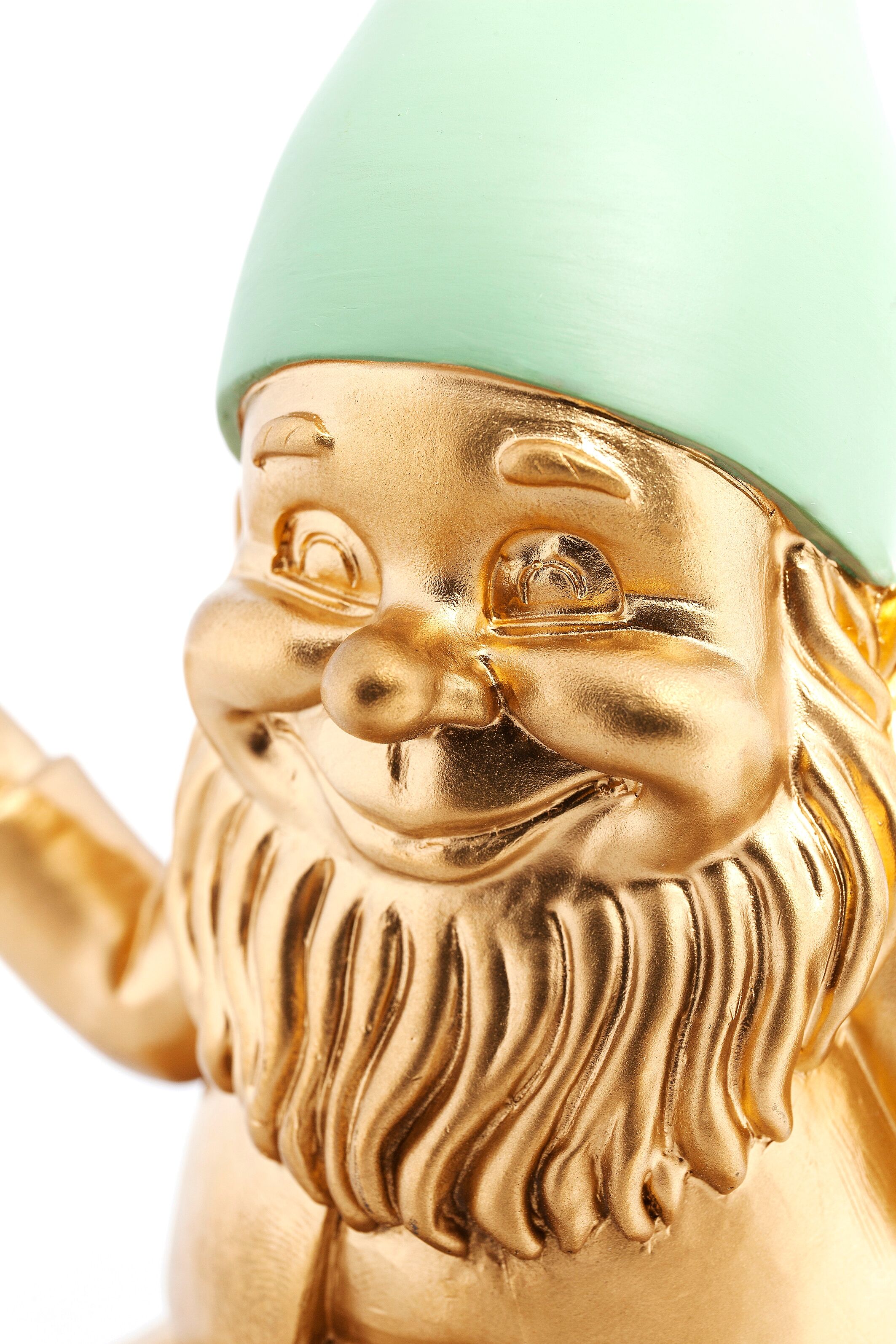 Kare Design "Deko Figur Zwerg Meditation" goldfarben B/H/T: 15cm x 19cm x 10cm