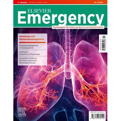 ELSEVIER Emergency. Atemwege und Atemwegsmanagement. 2/2024: Fachmagazin für Rettungsdienst und Notfallmedizin, Geheftet von , Urban & Fischer in