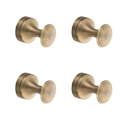 Kleiderhaken neues Design und kreative multifunktionale runde Haken Badezimmerzubehör Messingmaterial an der Wand befestigt 4pcs
