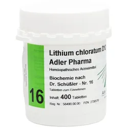 Biochemie Adler 16 Lithium chloratum D 1 400 St