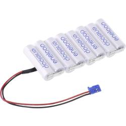 Panasonic eneloop Reihe F1x8 Futaba Akkupack 8x Mignon (AA) Kabel, Stecker NiMH 9.6 V 1900 mAh 125731