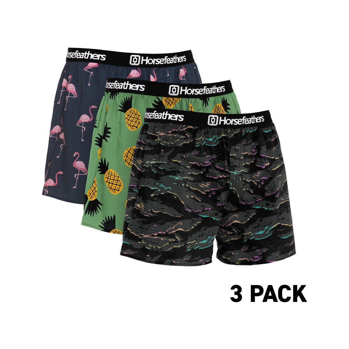 Horsefeathers Frazier 3PACK Boxer Shorts bundle 9 L AM096L-bundle 9-L