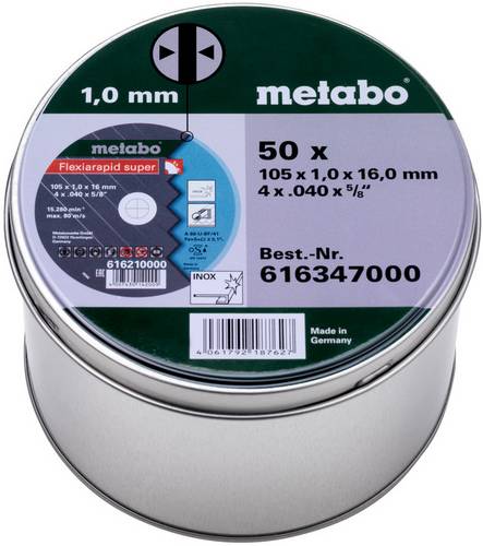 Metabo 616347000 Trennscheibe gerade 105mm 1 St. Blech