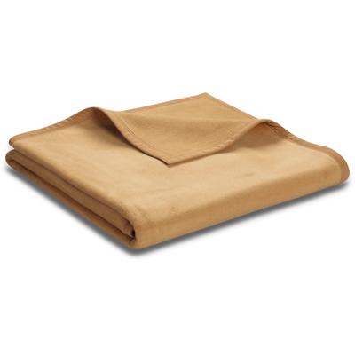 Wohndecke BIEDERLACK "Unicolour", beige (kamel), B:220cm L:240cm, Baumwolle, Polyacryl, Polyester, Wohndecken, Wohndecke, in vielen Farben