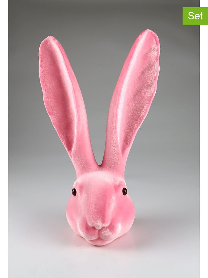 AM Design Dekofigur "Hasenkopf" in Rosa - (H)34 cm - onesize