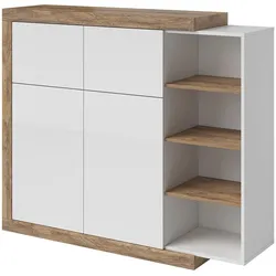 SIDEBOARD Azior Weiß und Holz