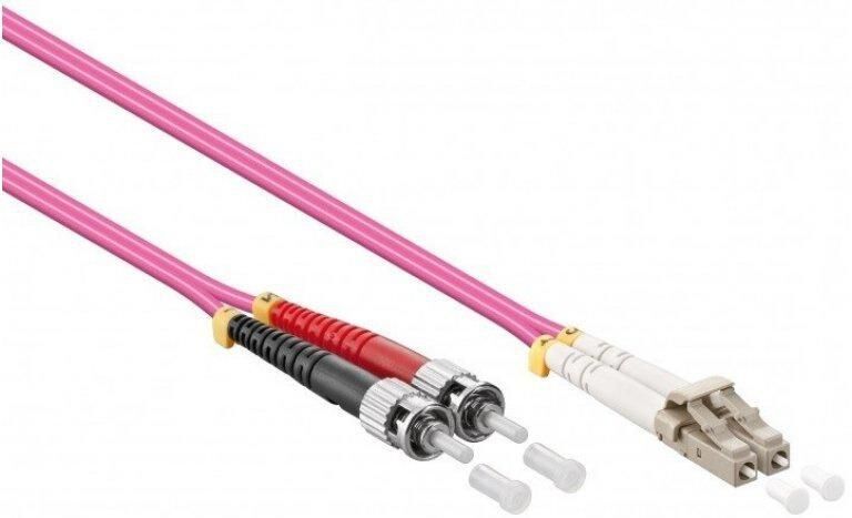 Mercodan Fiber Patch Cable LC-ST OM4 Multimode Duplex 3m