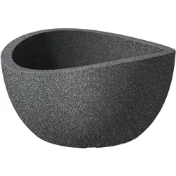 Scheurich Wave Globe Bowl 40, Pflanzschale / Blumentopf / Pflanzkübel, hergestellt mit recyceltem Kunststoff, 10 Jahre Garantie