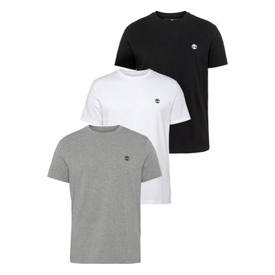 T-Shirt TIMBERLAND "DUNSTAN RIVER 3xPack Tee", Herren, Gr. XXL, bunt (multi color), Obermaterial: 100% Baumwolle, Shirts T-Shirt, 3er-Pack, Kurzarm-Design, Casual-Stil, aus Baumwolle