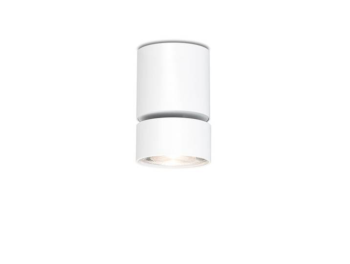 LED-Deckenaufbauleuchte Wittenberg 4.0 Fernrohr Mawa Design weiß, Designer Jan Dinnebier, 11.6 cm
