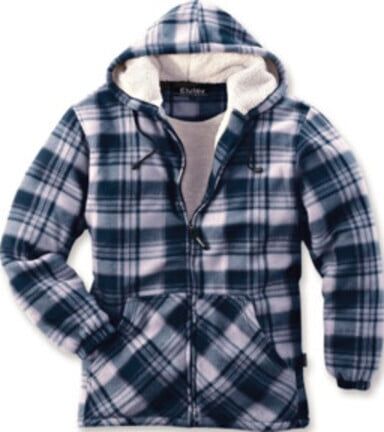 Blouson thermique Vancouver taille M bleu/beige à carreaux 100%PES SCHEIBLER (8385-M)