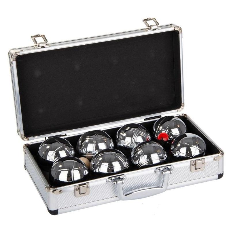 Enero 8-Piece Petanque Balls - Boule Petanque Aluminum Suitcase (8x, 73 mm) (45093210)