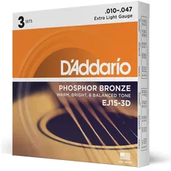 D'Addario Ej15-3d (6x, Gitarre, 0.05"), Saiten