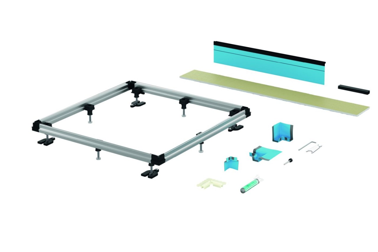 Bette Einbausystem Universal B50-6093, bodengleich 140x140, B50-6093 B50-6093