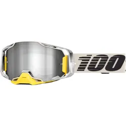 100 Percent Armega Viggo, Crossbrille verspiegelt - Silber/Grau/Gelb Silber-Verspiegelt
