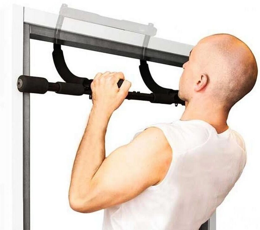 Klimmzugstange GYMSTICK "Gymstick Multi-Training Door Gym", schwarz, KlimmzugstangenB:92cm H:17cm T:42cm, Kunststoff, Stahl, Klimmzugstange, B:92cm H:17cm T:42cm schwarz Einheitsgröße