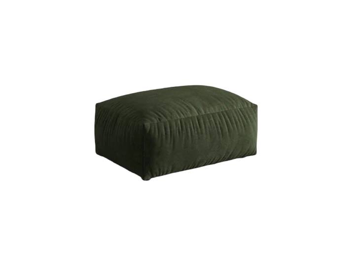 Design Sitzpouf „Martina“ Samt Grün 95 x 65 cm Micadoni