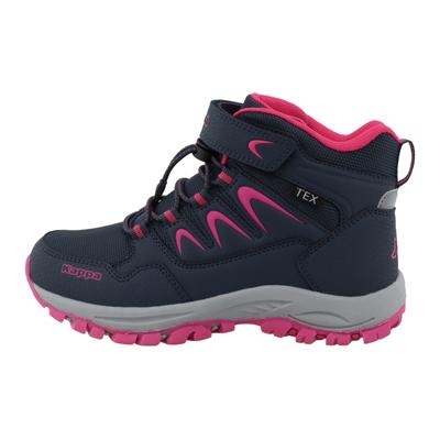 Outdoorschuh KAPPA "ERICA", Kinder, Gr. 34, blau (navy, pink), Synthetik, Schuhe Outdoorschuh, wasserdicht
