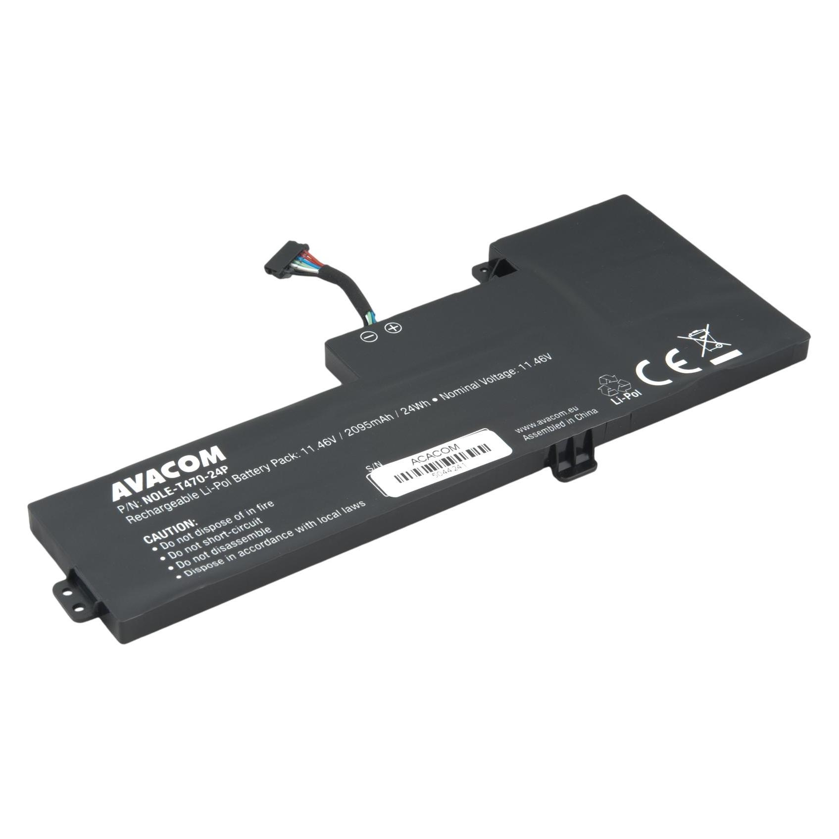 Avacom Náhradní baterie Lenovo ThinkPad T470, T480 Li-Pol 11,46V 2095mAh 24Wh (2095 mAh) (NOLE-T470-24P)