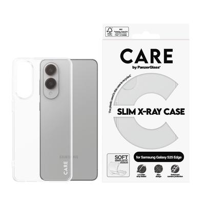 CARE BY PANZERGLASS Backcover "Slim X-Ray Case für Samsung Galaxy S25 Edge", transparent, Smartphones, Hüllen, Backcover, Schutzhülle, Handyschutzhülle, Case, Schutzcase, stoßfest