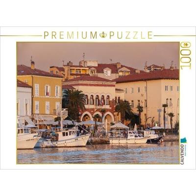 CALVENDO Puzzle Hafen von Porec, Istrien, Kroatien | 1000 Teile Lege-Größe 64x48cm Foto-Puzzle für glückliche Stunden