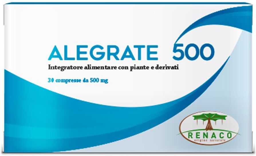 RENACO BY ALCHEMIA Alegrate 500 Integratore Alimentare 30 Compresse - Scutellaria Baicalensis per Equilibrio Emotivo
