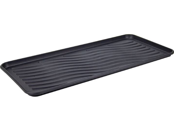 Tablett für Schuhe OSCAR schwarz 38x77x1cm