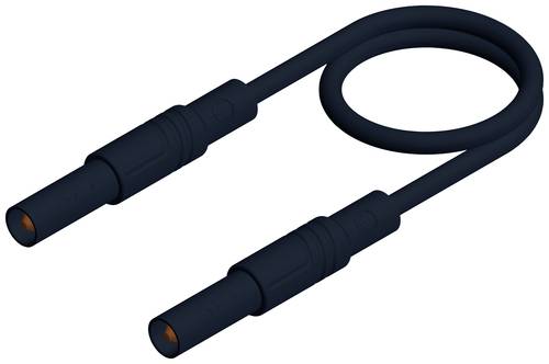 Hirschmann Test & Measurement MLS SIL GG 200/1 Sicherheits-Messleitung Lamellenstecker 4mm Lamellenstecker 4mm 2.00m Schwarz 1St.