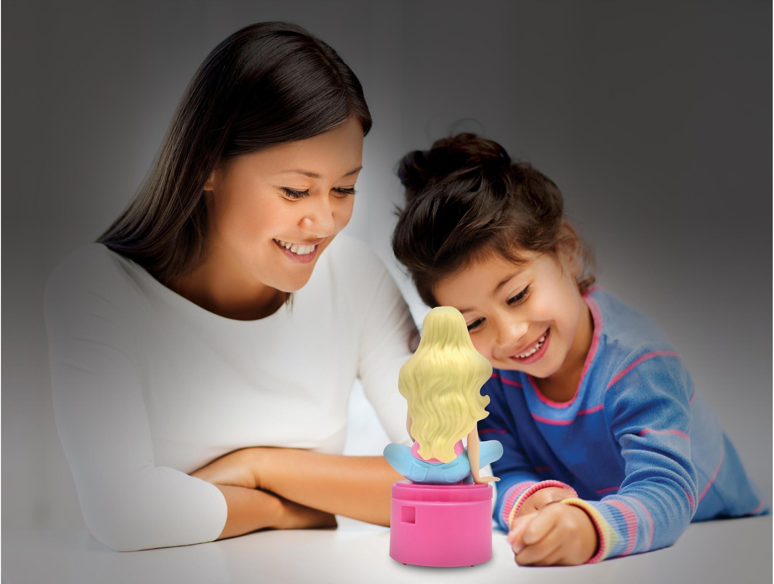 Nachtlicht LEXIBOOK "Barbie 3D design colour", Baby, Gr. H: 20cm, pink (rosa), Leuchten Nachtlicht rosa H: 20cm