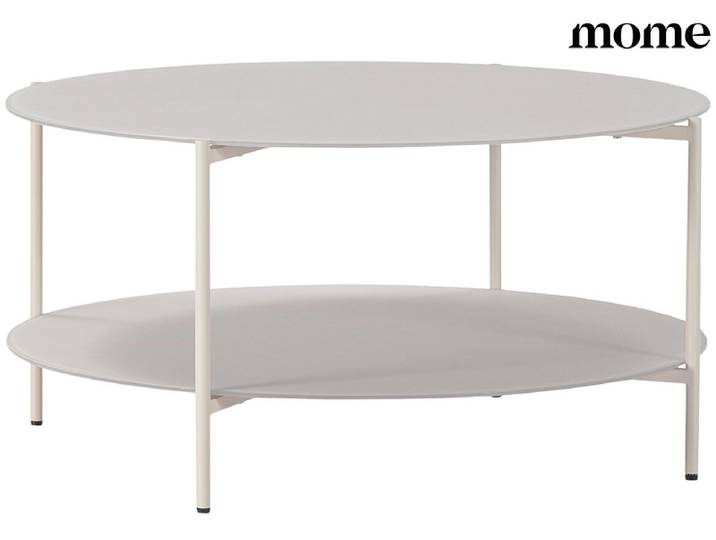 MOME Couchtish DAVI 83.4x83.4x40cm cremefarben