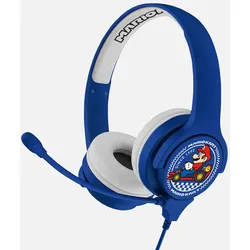 OTL Technologies Nintendo Mariokart Blue Kids Interactive Kopfhörer Verkabelt Kopfband Gaming Blau, Weiß