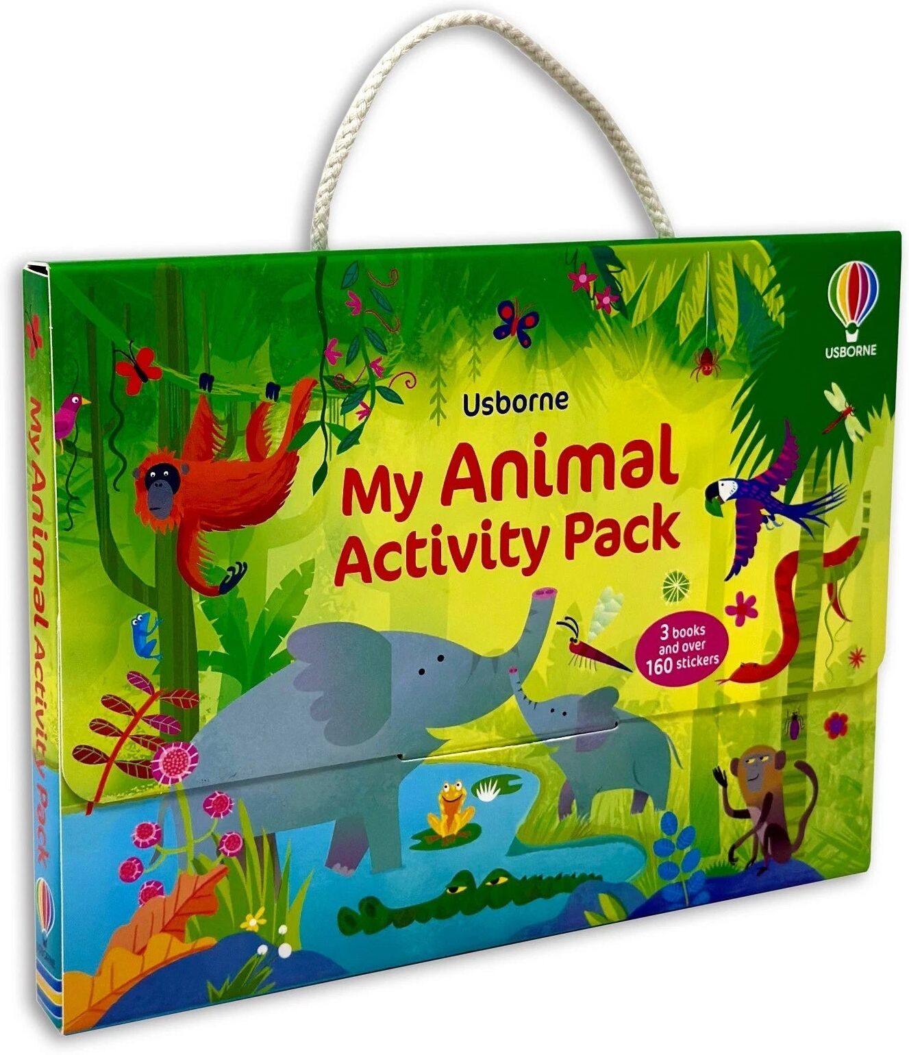Usborne Animals Activity Pack 3 Books Collection Set - Sticker, Colouring & Spotting Books - Ages 3-7 - Paperback - Screen-Free Travel Fun