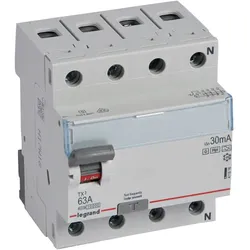 Legrand TX3 FI-Schutzschalter 63A, 30mA, Typ F-G, 4polig