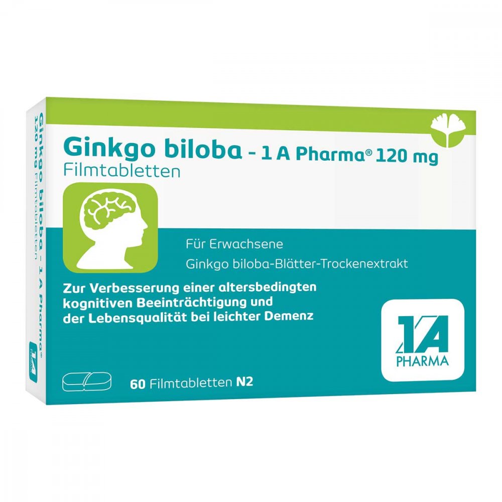 1 A Pharma GmbH Ginkgo biloba - 1 A Pharma® 120 mg Filmtabletten 17534792