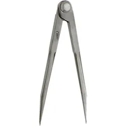 Helios Preisser Helios-Preisser Spitzzirkel 250mm o.Stellbogen Nietscharnier+FS-Schraube, Zirkel, Weiss