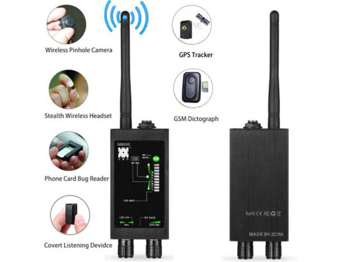 Détecteur de signal automatique sans fil M8000, poignées de signal RF, ects anti-espion, caméra Candid, détecteur de balayage 101GPS, EAU d'antenne magnétique